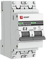 Выключатель автоматический EKF PROxima ВА47-63 2п 2А C 4.5кА картинка